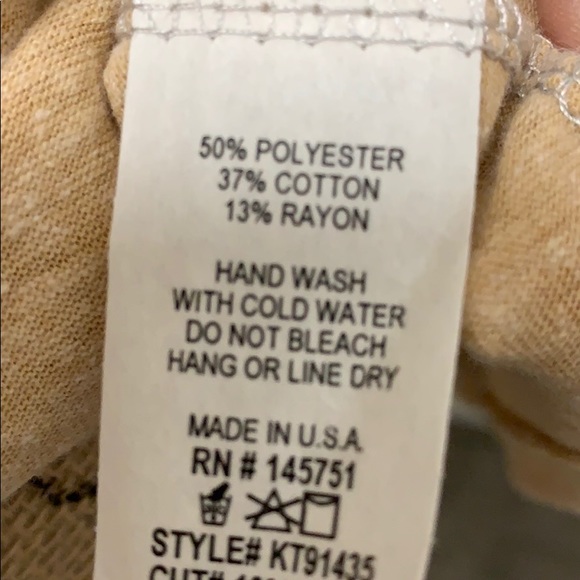 Camo Printed Mustard Top - Picture 7 of 7